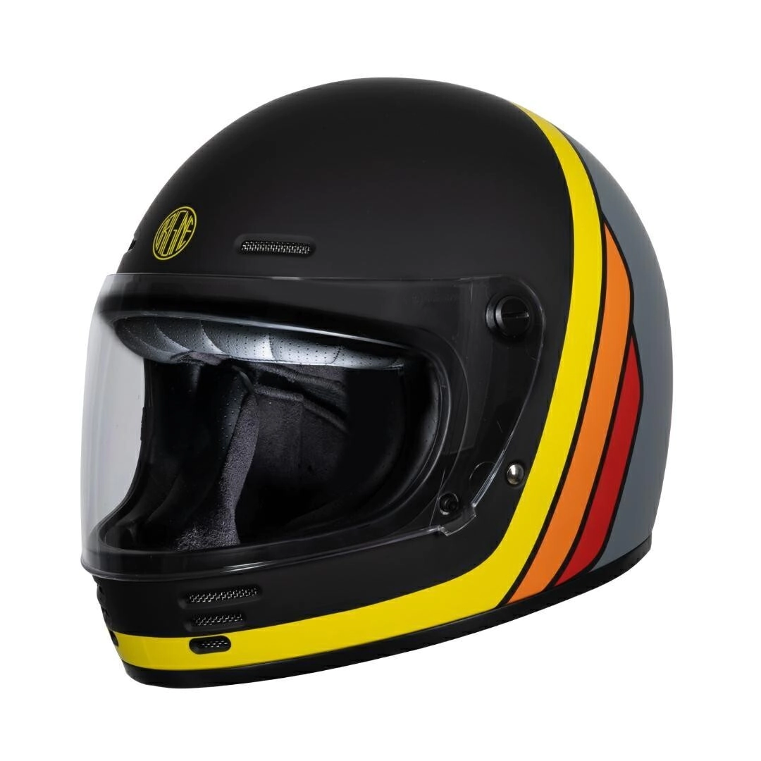 CASCO ABIERTO OMEGA SUMMIT AMARILLO NEGRO MATE TALLE XL -ORIGINE-