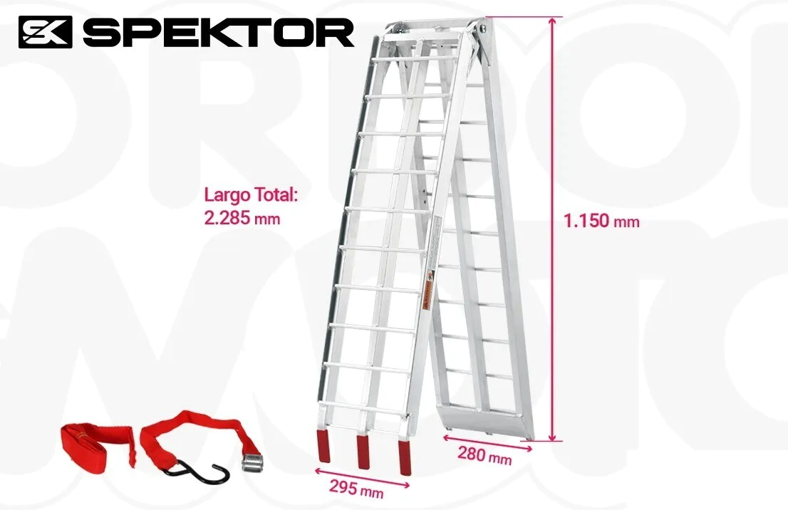 RAMPA PLEGABLE ALUMINIO REFORZADA 01 -SPEKTOR-