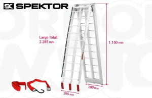 RAMPA PLEGABLE ALUMINIO REFORZADA 01 -SPEKTOR-