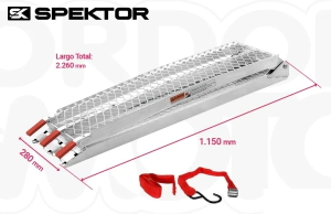 RAMPA PLEGABLE ALUMINIO REFORZADA 03 ATV/UTV -SPEKTOR-