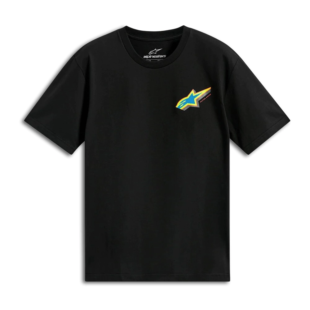REMERA CASUAL ANGLER SS CSF TEE NEGRO TALLE M -ALPINESTARS-