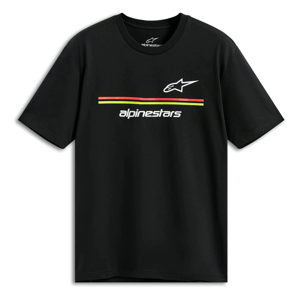 REMERA CASUAL LANES SS CSF TEE NEGRO TALLE M -ALPINESTARS-