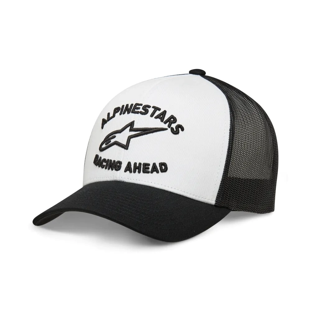 GORRA CASUAL TRIPLE TRUCKER HAT BLANCO NEGRO TALLE UNICO -ALPINESTARS-