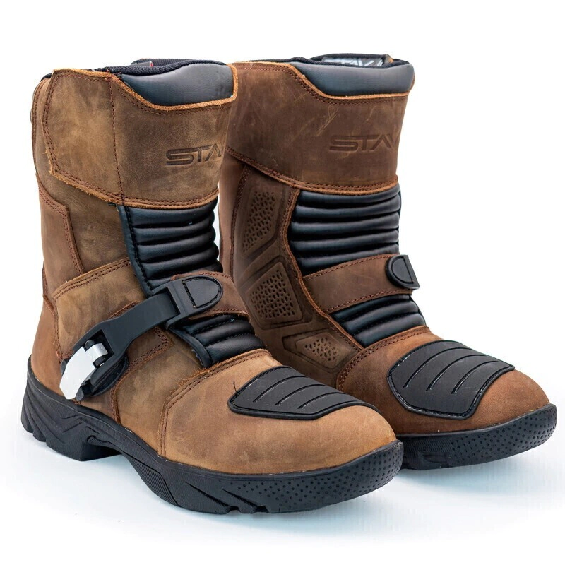 BOTAS CUERO CA�A MEDIA NOMAD MARRON TALLE 42 -STAV-