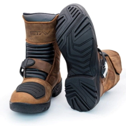 Botas Stav Cuero Cana Media Nomad Marr�n
