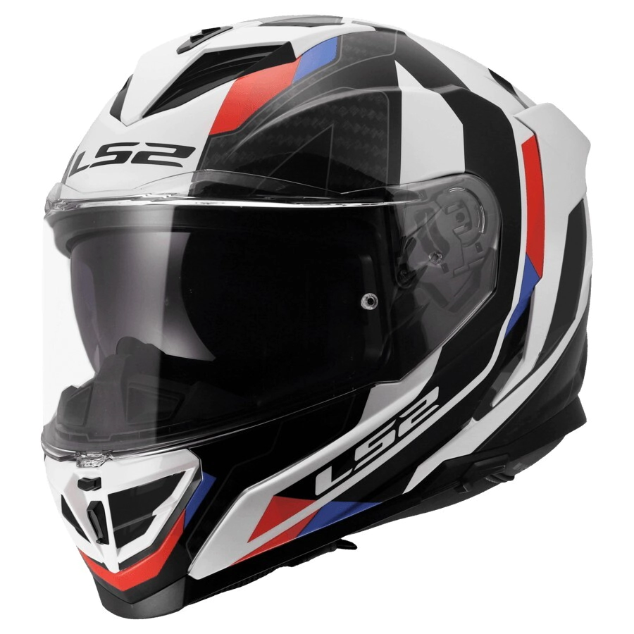 CASCO INTEGRAL F818 STORM III  SPORTY BLANCO NEGRO ROJO TALLE XL -LS2 -