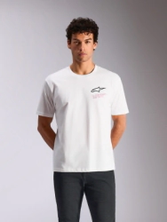 Remera Alpinestars Casual Pop Helmet SS CSF Tee Blanco