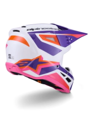 Casco Alpinestars Integral S-M3 Heat ECE Blanco/Rosa
