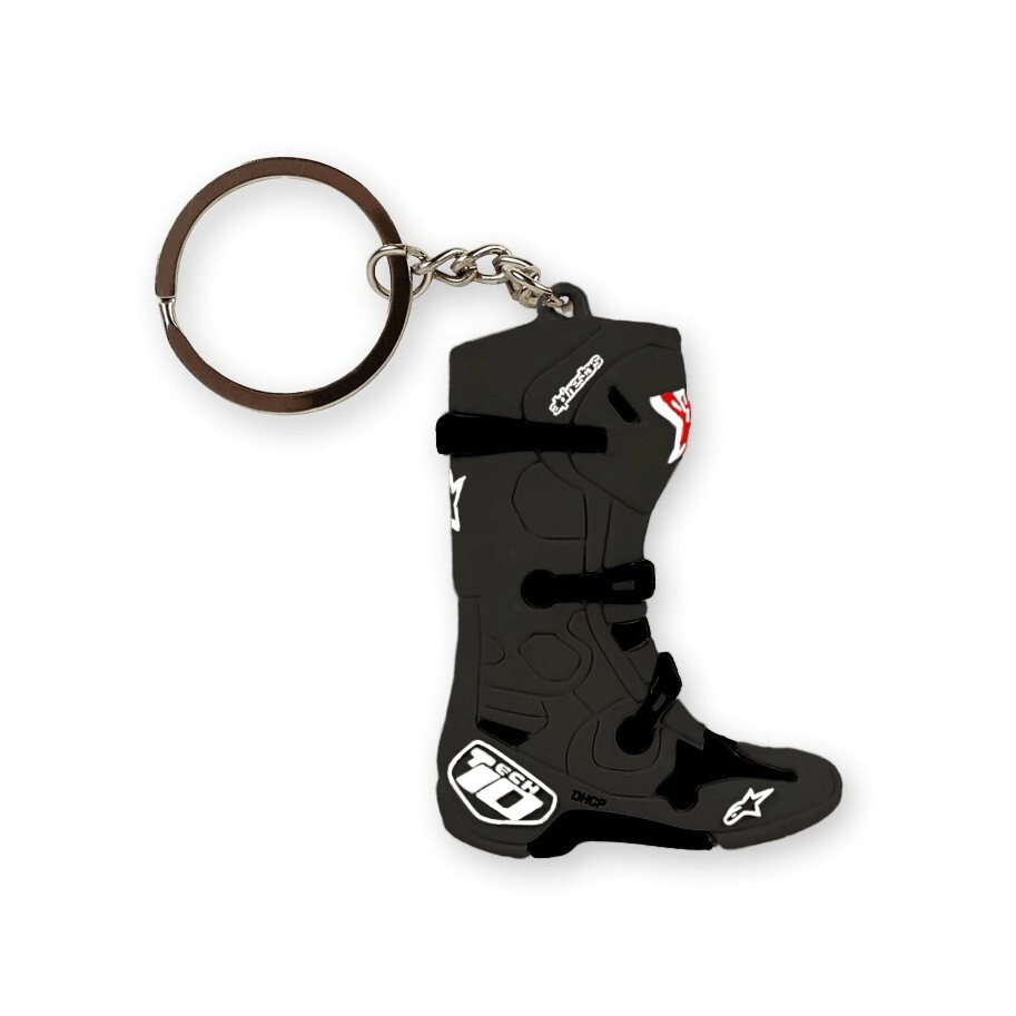 LLAVERO BOTA NEW TECH 10 NEGRO KEYFOB -ALPINESTARS-