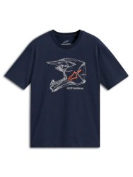 Remera Alpinestars Casual MX Helmet CSF Azul marino