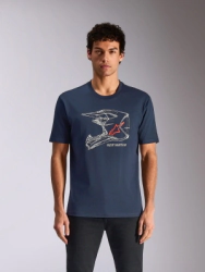 Remera Alpinestars Casual MX Helmet CSF Azul marino