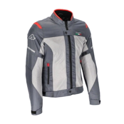 CAMPERA CE ON ROAD RUBY LADY GRIS ROJO TALLE XL -ACERBIS-
