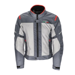 CAMPERA CE ON ROAD RUBY MAN GRIS ROJO TALLE S -ACERBIS-