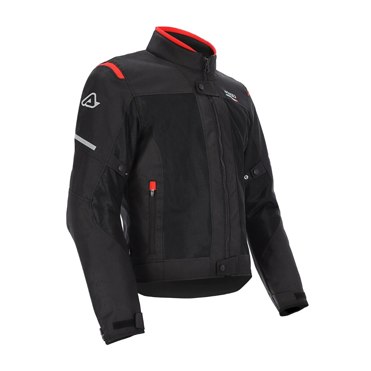 CAMPERA CE ON ROAD RUBY NEGRO ROJO TALLE XXL -ACERBIS-