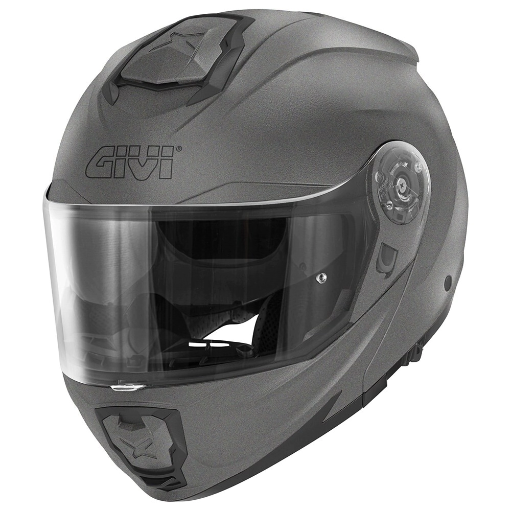 CASCO REBATIBLE X27 TITANIO MATE TALLE L -GIVI-