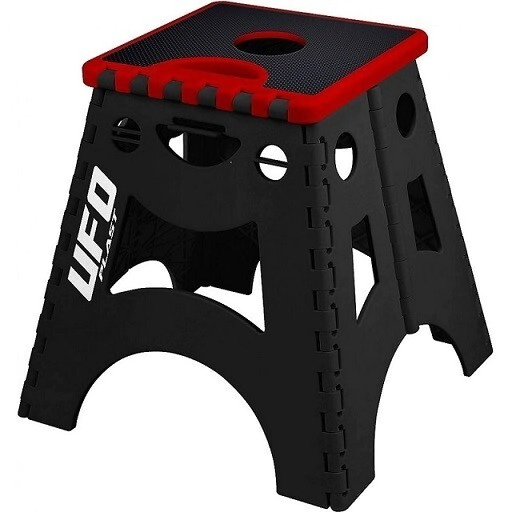 BANCO CABALLETE PLEGABLE PORTA MOTO ROJO -UFO-