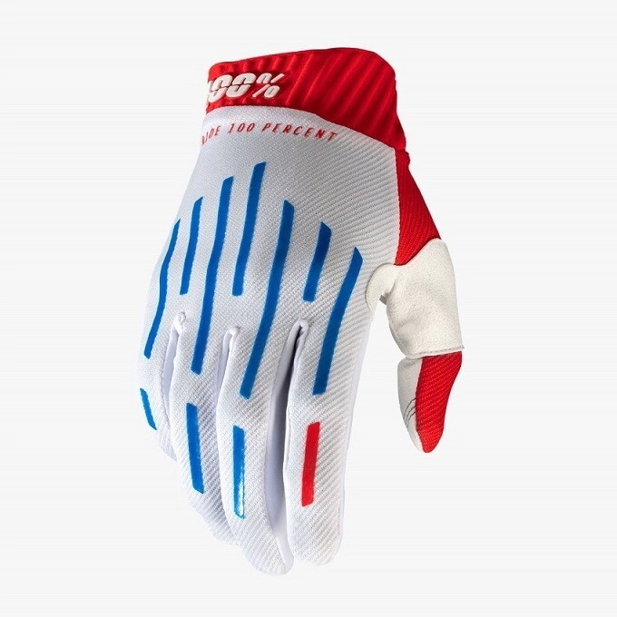 GUANTES RIDEFIT RED WHITE BLUE TALLE S -100%-