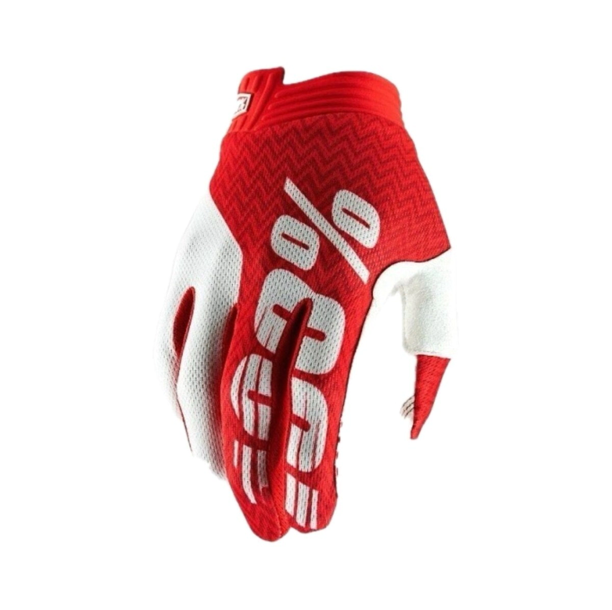 100% Guantes Motocross iTrack rojo blanco talle Lg