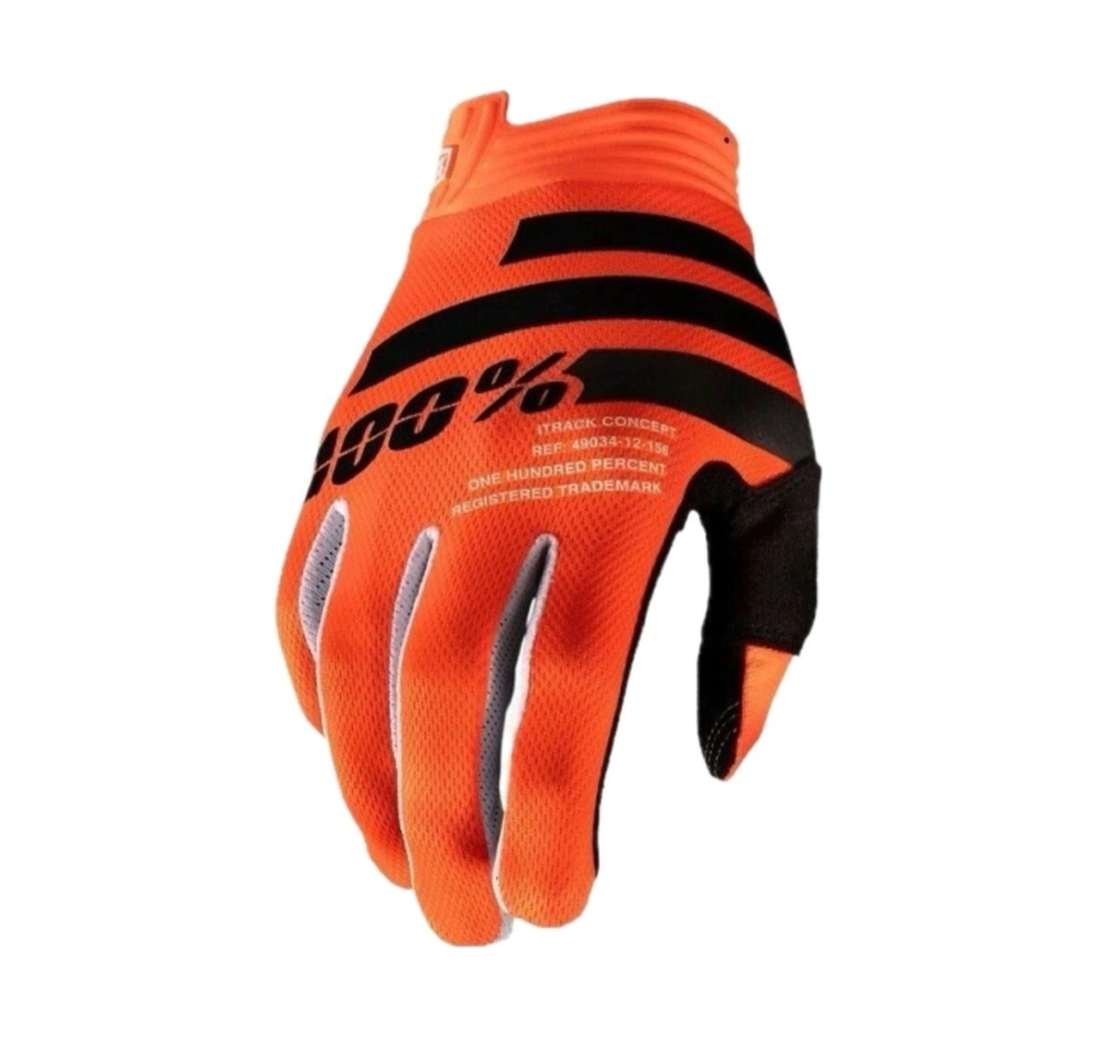 100% Guantes Motocross ni�o iTrack naranja fl�or negro talle L