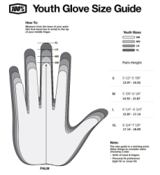 Guantes 100% iTrack ni�o