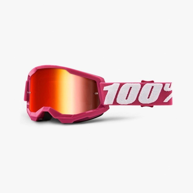 100% Antiparra Motocross Strata 2 Fletcher lente Mirror roja