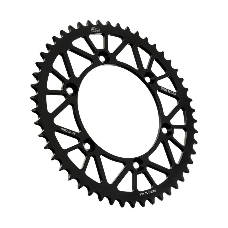 JT Sprockets Corona Moto aluminio 50 dientes Yamaha YZ/WR 250/450 99/23 negro