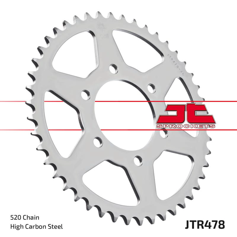 JT Sprockets Corona Moto JT478.46 acero 46 dientes (ver desc.)