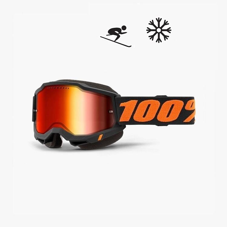ANTIPARRA ACCURI 2 SNOWMOBILE CHICAGO MIRROR RED -100%-