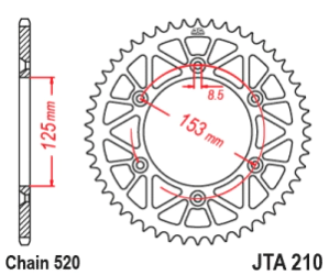 Corona JT Sprockets Honda CR/CRF/XR 50