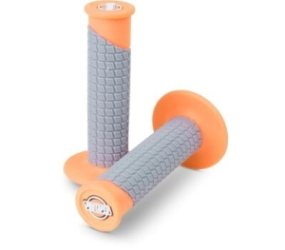 Pro Taper Pu�os Moto MX Clamp-On naranja verde ne�n