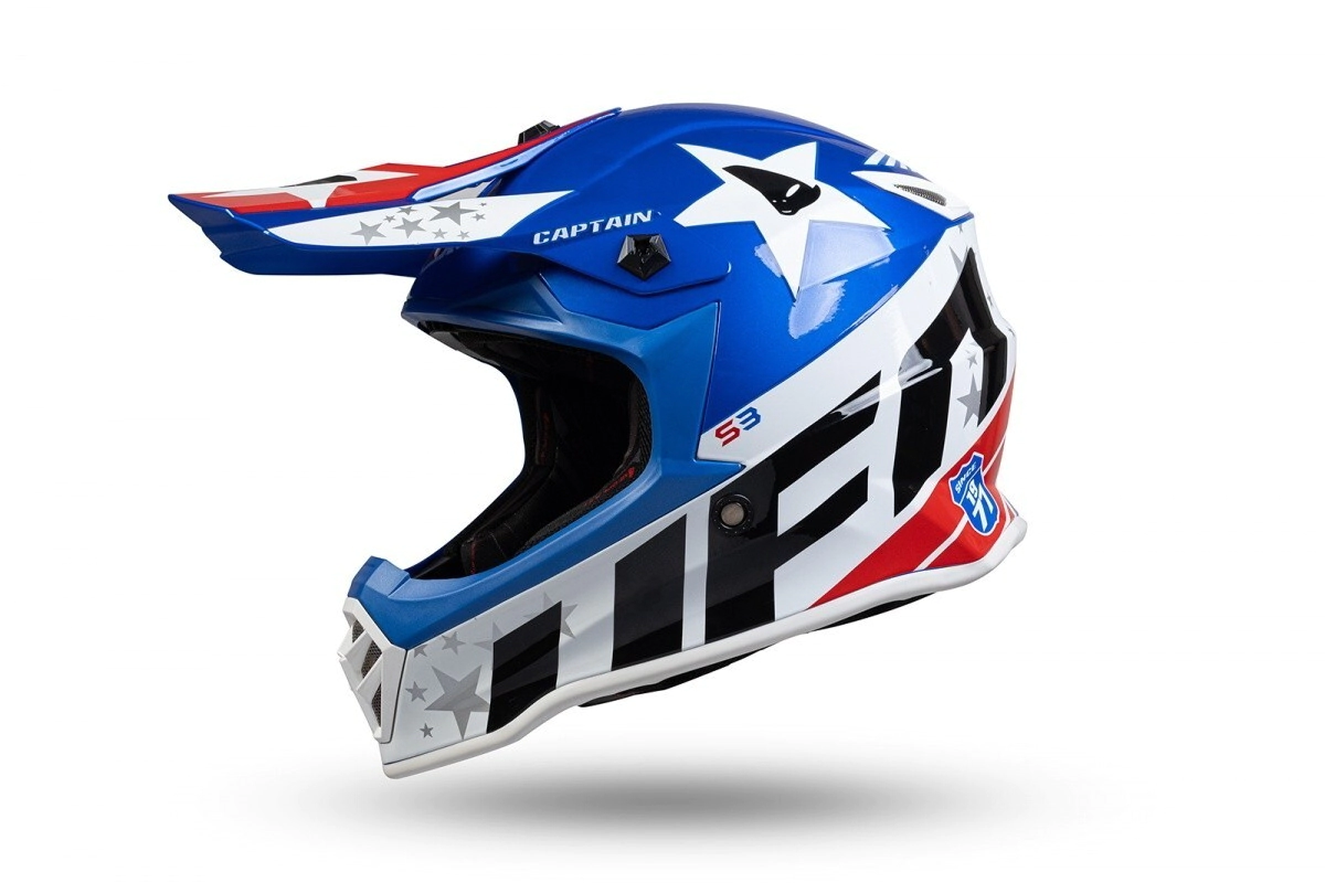 UFO Plast Casco Motocross Enduro Captain Boy talle L