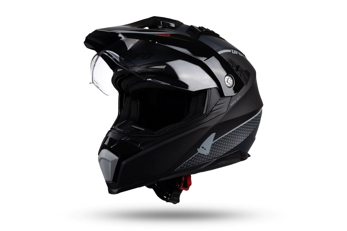 UFO Plast Casco Motocross Enduro Aries negro talle L