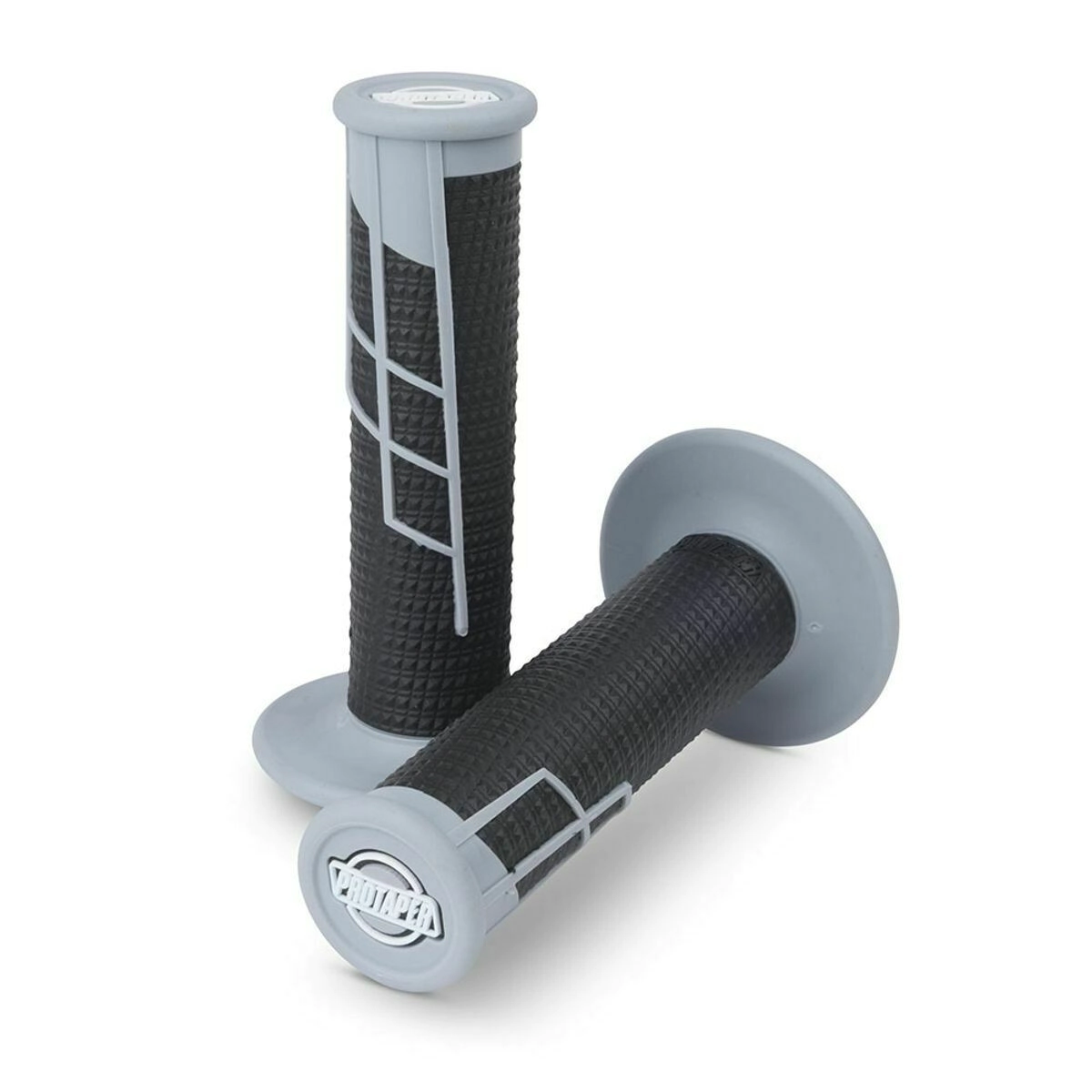 Pro Taper Pu�os Moto MX Clamp-On 1/2 Waffle 2/4 Tiempos gris negro