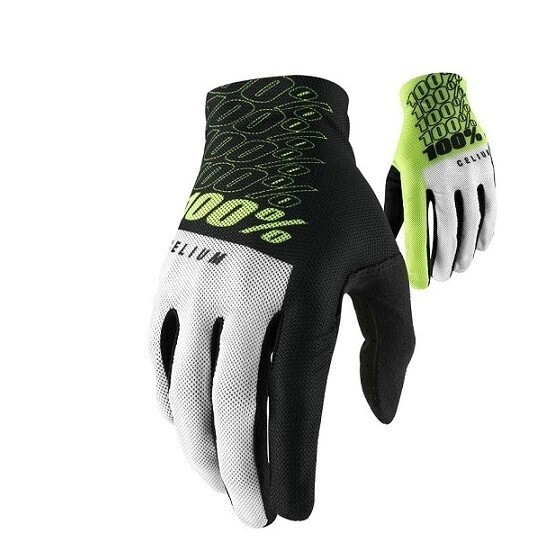 100% Guantes Motocross Celium amarillo fl�or talle M