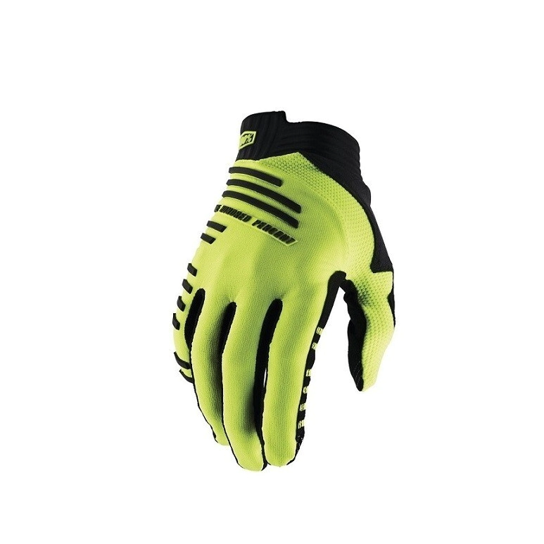100% Guantes Motocross R-Core amarillo fl�or talle M