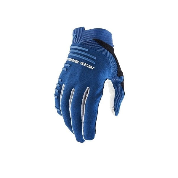 100% Guantes Motocross R-Core Slate azul talle M
