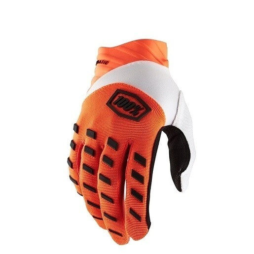 100% Guantes Motocross Airmatic naranja fl�or talle M