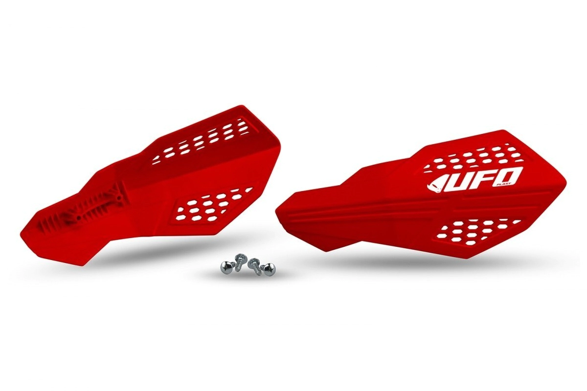 UFO Plast Cubre Pu�os Moto Pl�stico Honda CRF 250R RX 2022 450R RX 21-22 rojo