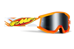FMF Antiparra Motocross Powercore Youth Assault lente gris plateado