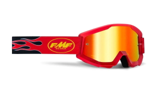 FMF Antiparra Motocross Powercore Youth Flame lente rojo
