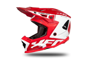 Casco UFO Plast Cross Echus Rojo/Blanco