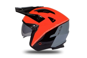Casco UFO Plast Abierto Sheratan Rojo/Negro