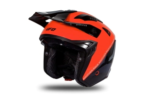 Casco UFO Plast Abierto Sheratan Rojo/Negro