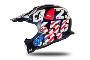 Casco UFO Plast Cross Numeros ni�o