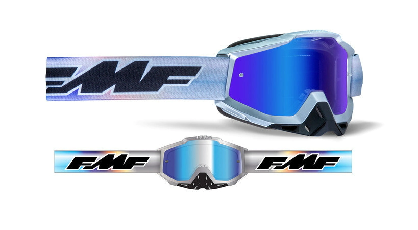 FMF Antiparra Motocross Powerbomb Afterburn lente Mirror azul