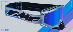 FMF Antiparra Motocross Powerbomb Afterburn lente Mirror azul