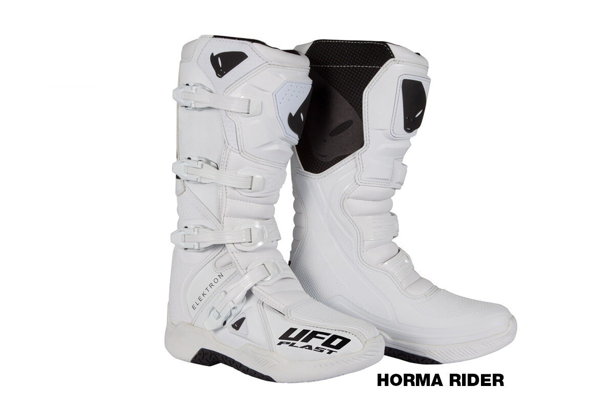 UFO Plast Botas Motocross Enduro Elektron MX blanco talle 43