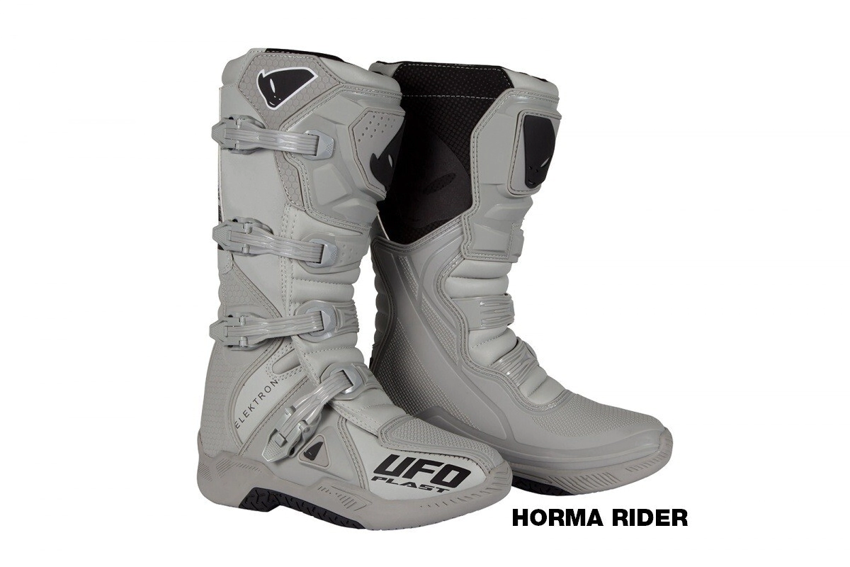 UFO Plast Botas Motocross Enduro Elektron MX gris talle 44