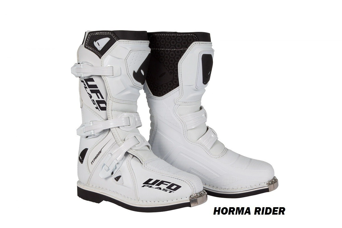 BOTAS CROSS NI�O BOY TYPHOON OFFROAD BLANCO TALLE 36 AR35 -UFO-