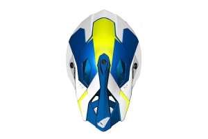 Casco UFO Plast Cross Intrepid Azul/Amarillo